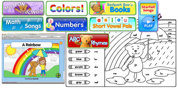 More Starfall website images