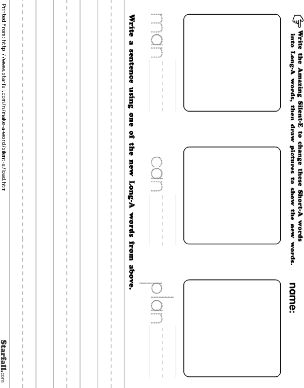 Online Printouts Make A Words With a e Online Printouts Make A Words With a e