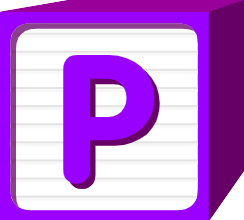 Letter p.